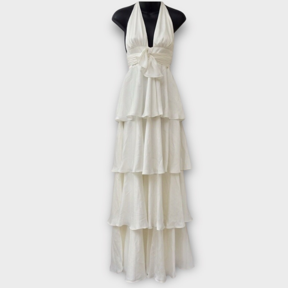 JILL Jill Stuart Women’s Billie Dress Size 8 Tiered Wedding Bridal Ivory NWT